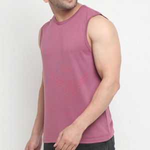 T-shirts sans manches pour hommes, tendance et best-sellers, écologiques, séchage rapide, respirants, en polaire polyester/coton, style streetwear, prix bas - Product Image 2
