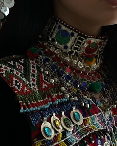 Vestido Kuchi étnico tribal Banjara de buen aspecto, vestido tradicional multicolor de fiesta Kuchi afgano/Pakistán, vestido Kochi 5513 - Product Image 5