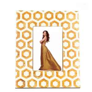 Bone Inlay Picture Photo Frames Resin & Wood Best Quality Handmade Children Wooden Photo Frame for Home - Product Image 1