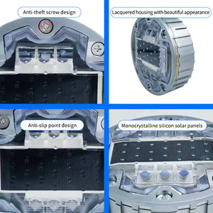 Светоотражатели дорожные светодиодные на солнечных батареях IP68 из алюминиевого сплава, сверхпрочные, для подземной установки, типа «кошачий глаз» - Product Image 5
