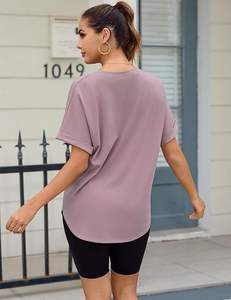 Camisetas gráficas de gran tamaño de verano para mujer, camisetas holgadas con cuello redondo, camisetas de manga corta informales a la moda para todos los días, patrones estampados - Product Image 5