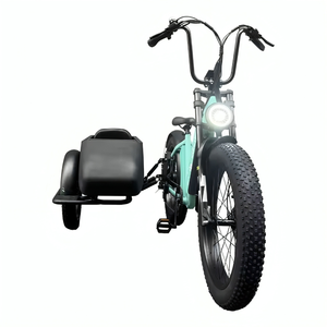 Best Quality 26 Inch <b>Frame</b> <b>Mounted</b> Retro Vintage Electric Bikes <b>with</b> Fat tire & Cargo Sidecar - Product Image 3