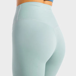 Mallas elásticas de Color marrón para mujer personalizadas de alta calidad a la venta, mallas de Yoga para mujer, pantalones a la venta - Product Image 2