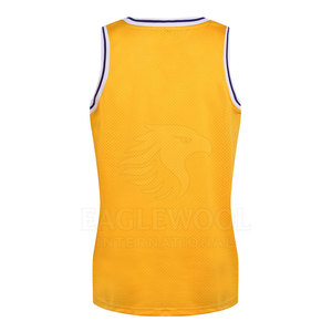 Camiseta de Baloncesto Personalizada al por Mayor, Talla Grande, Transpirable, de Secado Rápido, Sin Mangas, Unisex, de Malla de Poliéster, Gran Venta - Product Image 2