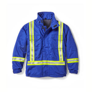 Disponible en stock Chaquetas reflectoras de trabajo Seguridad de invierno Chaquetas reflectantes de seguridad vial Paños de trabajo de construcción industrial - Product Image 1