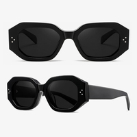 Nouvelle mode européenne et américaine petit cadre à la mode lunettes de soleil œil de chat personnalisées lunettes larges lunettes de soleil en acétate