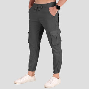 Nouveauté Pantalon cargo pour homme Écologique Taille haute Style tactique en tissu toile confortable Look streetwear OEM - Product Image 2