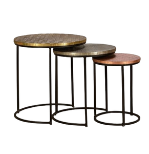 โต๊ะวางกาแฟแบบซ้อนได้โต๊ะโซฟาข้างดีไซน์แบบอิตาลี - Product Image 4