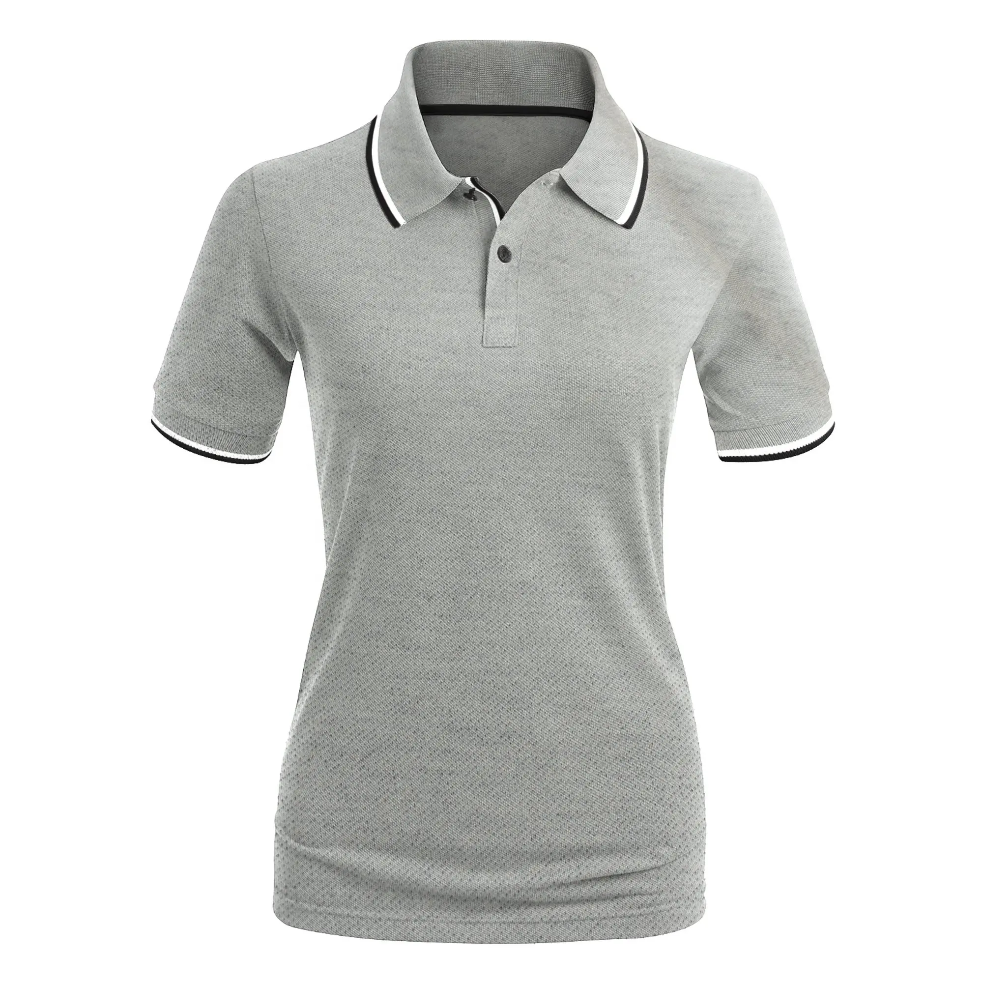 Logo personalizzato qualità del marchio pianura sport donna manica corta Polo abbigliamento da Golf abbigliamento donna