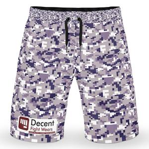 Pantalones cortos de MMA para hombre transpirables con logotipo bordado personalizado MOQ bajo elástico cintura media patrón 3D deportes Casuales - Product Image 1