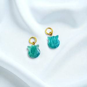 Gato tallado encantos colgante-925 Plata Animal tallado piedra-niños pulsera encanto al por mayor - Product Image 6