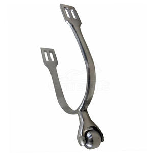 Haute qualité sur mesure en acier inoxydable Roller Ball éperons équestres bas quantité minimale de commande cheval produits fabricant - Product Image 2