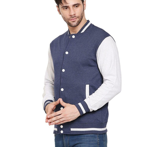 Blouson universitaire d'hiver respirant pour homme, col montant, broderie chenille personnalisée de haute qualité, 100 % coton, collection 2026 - Product Image 3