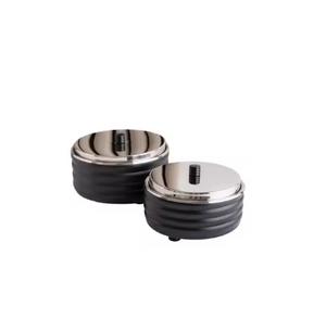 Casserole design en acier inoxydable faite à la main avec couvercle finition blanche 20cm de diamètre écologique et durable pour les événements de mariage Hotpot - Product Image 1