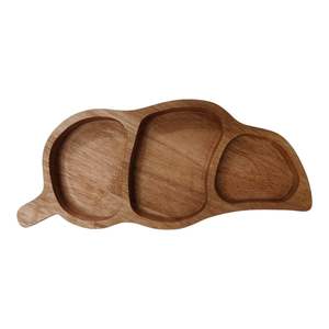 Bandeja de Servir de Madera Más Vendida, Natural, Templada, Pulida, Duradera, Portátil, Ecológica, Disponible para Uso - Product Image 4