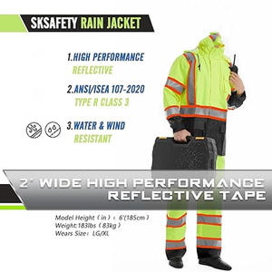 Veste réfléchissante personnalisée avec tissu de sécurité respirant pour les chantiers de construction et industriels, téléchargée par Dress Sports - Product Image 4