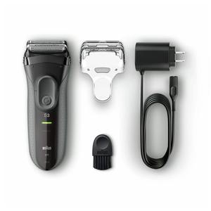 เครื่องโกนหนวดไฟฟ้าแบบชาร์จได้ Braun Series 3 ProSkin 3000s สำหรับผู้ชาย สีดำ - Product Image 2