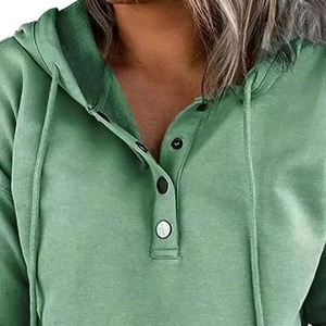 Sudaderas con capucha transpirables para mujer Ropa de mujer de calidad superior Sudaderas con capucha Ropa informal Superventas OEM Jersey de color de contraste para mujer - Product Image 3