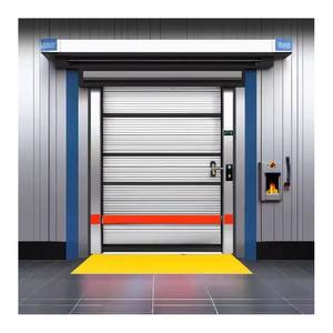 Puertas Cortafuego Enrollables de Acero Inoxidable Hechas a Medida de Alta Calidad, Barra Antipánico Contemporánea, Resistencia al Fuego y al Humo - Product Image 4