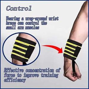 Correas de Muñeca Personalizables de Poliéster para Levantamiento de Pesas, Entrenamiento en Gimnasio y Fitness, Unisex, con Logotipo Personalizado - Product Image 4