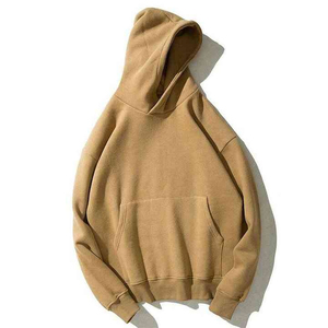 Simple <b>pullover</b> <b>men</b> hoodie plain color soft lining front pocket perfect for wholesale gym use or private label - Product Image 3