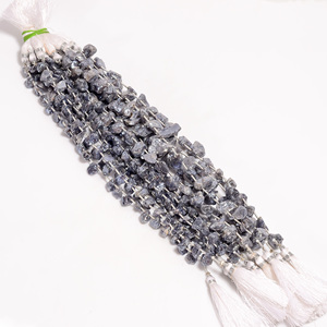 Cuentas de iolita recubiertas, cuentas de piedras preciosas rugosas de iolita recubiertas, cuentas de iolita rugosas, cuentas de piedras preciosas de iolita recubiertas para la fabricación de joyas - Product Image 4