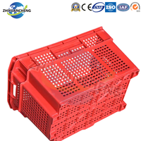 Panier de rangement écologique pour mangues caisse à fruits en plastique caisse empilable en plastique avec filet