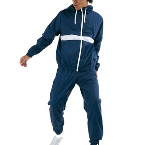 Ensemble court d'été pour hommes sur mesure coupe-vent en nylon et polyester avec fermeture éclair survêtement imprimé de grande taille survêtement pour hommes - Product Image 1