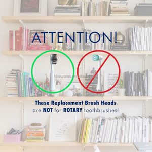 Electric <b>Toothbrush</b> <b>Head</b> for Safe Protected Use Rounded Edges Medium Bristle for Hotels Outdoor Use Replacement <b>Toothbrush</b> <b>Head</b> - Product Image 5