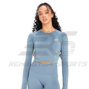 Meilleure vente Top court pour femmes de qualité supérieure Vente en ligne Top court pour femmes de couleur unie Top court pour femmes - Product Image 4
