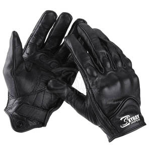 Gants de moto de protection complète des doigts Gants de course de moto respirants en cuir souple - Product Image 2