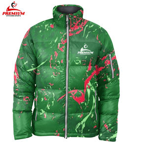 Veste matelassée de haute qualité pour hommes Logo personnalisé Streetwear d'hiver à capuche col montant respirant Nylon coton Logo personnalisable - Product Image 4