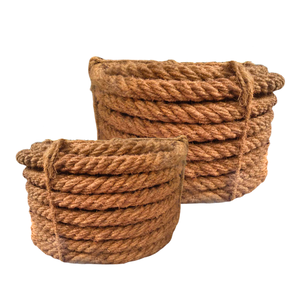 เชือกถักเกลียวมะพร้าวเป็นมิตรกับสิ่งแวดล้อมเชือกปอกระเจา100-200มม. จากเวียดนามสำหรับโครงการที่ยั่งยืนงานฝีมือ DIY - Product Image 1