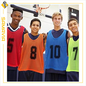 SAMAVIA Pinnies réversibles maillot d'entraînement en maille respirante pour la crosse de basket-ball de football et les sports d'équipe - Product Image 3