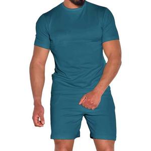 Hot Sale Product New Arrival <b>Men</b> <b>Summer</b> Short Sleeve T <b>Shirts</b> and Shorts Twin Set Contrast Color <b>Men</b> Twin Sets <b>for</b> Adults - Product Image 5