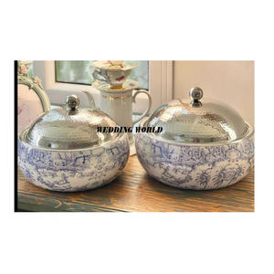 Calentador de alimentos de diseño minimalista de cúpula de madera de acero inoxidable hecho a mano de buena calidad para suministros decorativos de cazuela de boda - Product Image 4