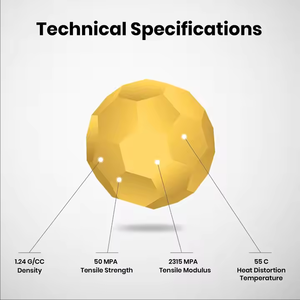 Numakers Meilleure Qualité 1kg PLA Plus Bahama Jaune 1.75mm Filament d'impression 3D Tiges en plastique pour une impression lisse, brillante et cohérente - Product Image 4