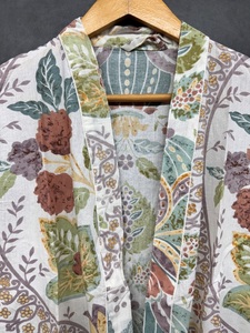Bata Kimono Larga de Algodón Ecológica, Lavable, Hecha a Mano en India para Mujer - Product Image 2