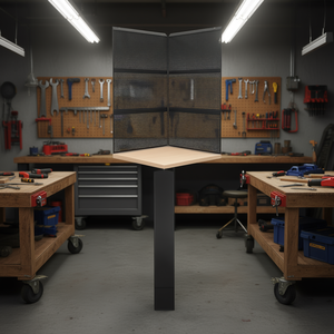 Facom Tool Cabinet <b>Corner</b> <b>Unit</b> with Wooden Top and Panels - Product Image 3