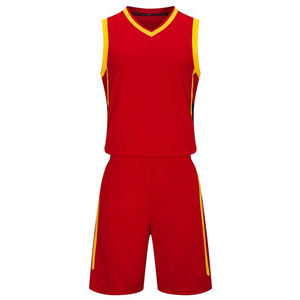 Vêtements de sport personnalisés, uniformes de basket-ball respirants en gros, impression par transfert thermique de haute qualité, vêtements d'équipe sans manches unisexes - Product Image 1