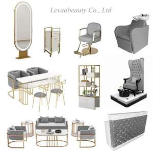 Canapé en bois moderne pour salon de coiffure, ensemble de mobilier de luxe pour centre commercial, hôtel, supermarché et salle de sport - Product Image 3