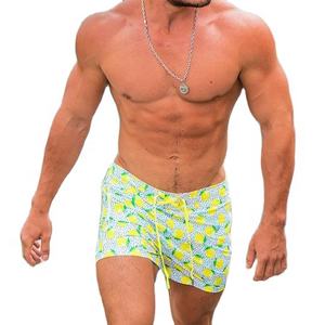 Summer <b>Elastic</b> <b>Waist</b> Custom Logo Fashion <b>Men</b> Swim <b>Shorts</b> 100% Polyester Printed Swim Trunks Mesh Beach <b>Shorts</b> for <b>Men</b> - Product Image 1