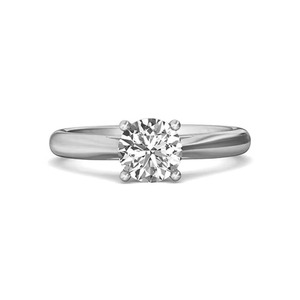 Bague de fiançailles solitaire sertie de diamants cultivés en laboratoire certifiés Cathédrale, produit le plus vendu, or massif 14 carats, sertissage Cathédrale G-VS2 - Product Image 2