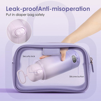 Chauffe-biberon portable pour bébé, chauffe-bouteille d'eau portable, chauffe-biberon rechargeable par USB pour les déplacements