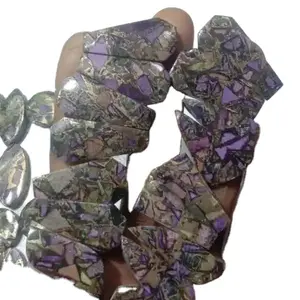 Naturale viola mix coper forma di pera pietre preziose di qualità fine a prezzo all'ingrosso produttore di gioielli India