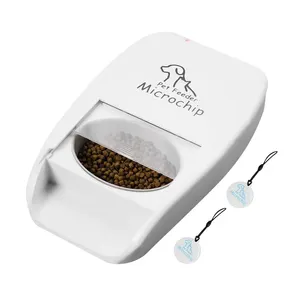 Smart Automatic Pet Bowls RFID Microchip Cat Feeder Support RFID Tag and Chip Pet Feeder for Single or Multi-Pet Home