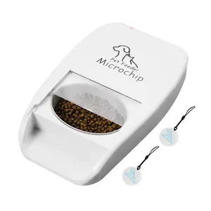 Ciotole per animali domestici automatiche intelligenti supporto per alimentatore per gatti con Microchip RFID Tag RFID e alimentatore per animali domestici con Chip per casa singola o Multi-Pet