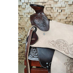 Silla de Montar de Cuero Genuino Occidental de Primera Calidad, Tipo A Fork Wade, para Roping y Rancho - Product Image 4