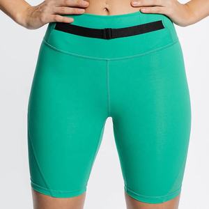 Gran oferta, pantalones cortos de gimnasio para mujer, cintura alta, personalizados, sólidos, para mujer, pantalones cortos deportivos lisos para correr para mujer - Product Image 1