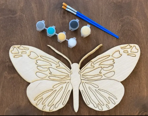 Viet Fargimex mariposa de madera ecológica hecha a mano decoración DIY personalizada para el hogar o el juego creativo de los niños - Product Image 2